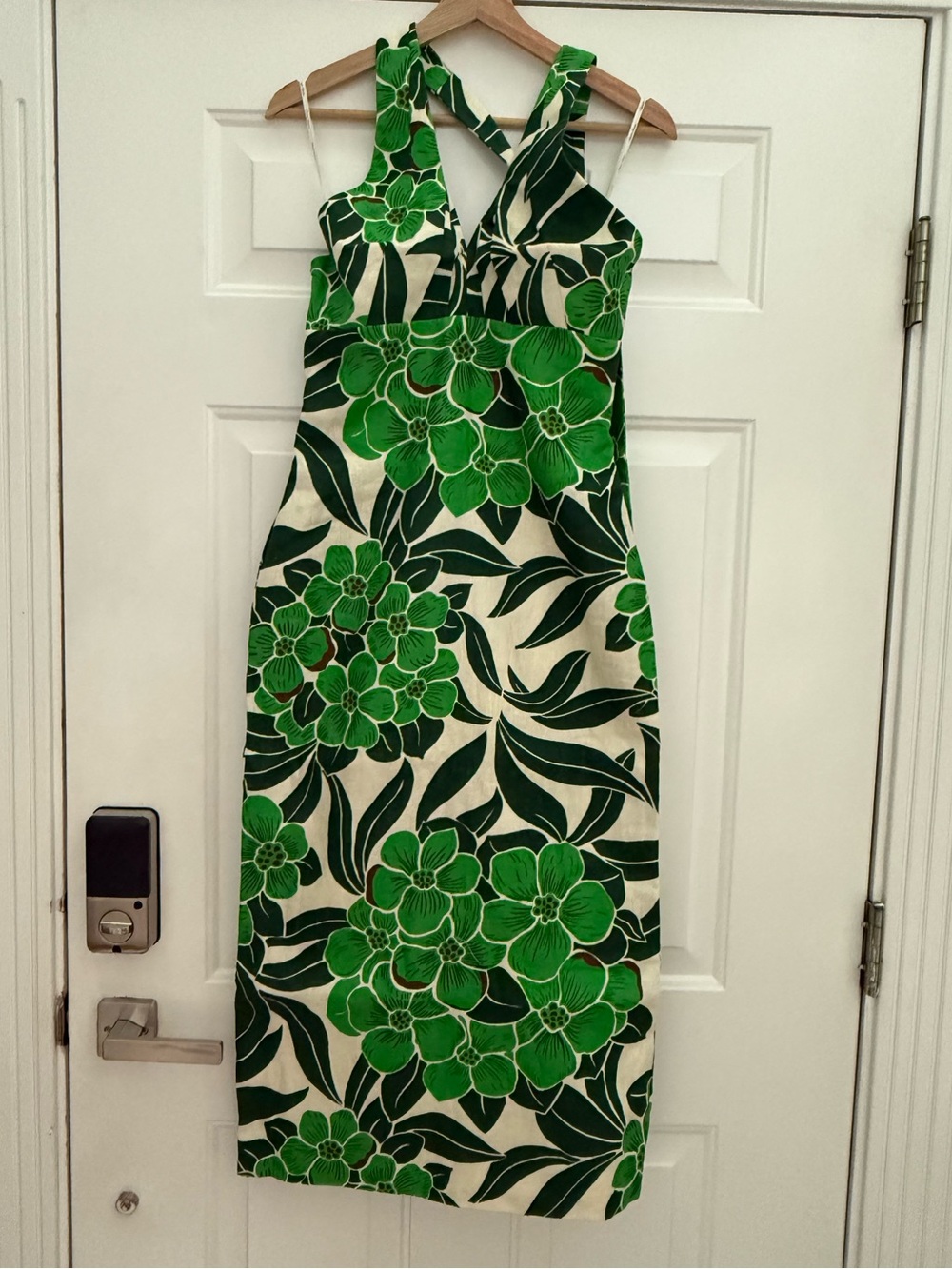 CARA CARA Perla printed linen halterneck midi dress NWT - Picture 4 of 6